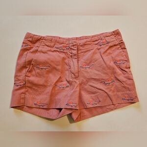 Crewcuts party gator Frankie chino shorts, size 10